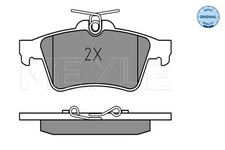 Bremsbelagsatz Scheibenbremse hinten Meyle 025 241 3716 für CITROËN FORD