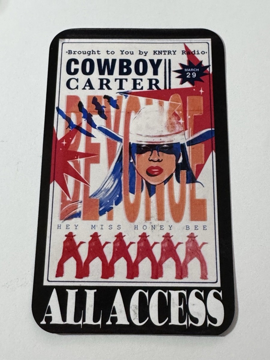 Beyoncé Commemorative 2024 Cowboy Carter Tour, All Access Pass