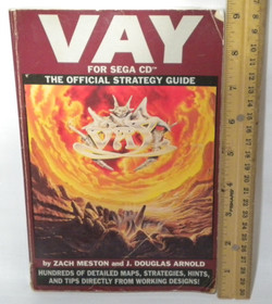 Original 1994 RARE Vay Sega CD Official Strategy Guide Book POOR CONDITION VTG