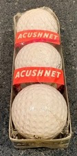 Acushnet Titleist DT 3 Golf Balls 3 Pack vintage white NOS Sealed Sleeve
