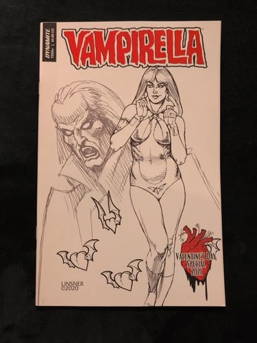 VAMPIRELLA VALENTINES DAY 2021 SPECIAL #1 LINSNER SKETCH VARIANT