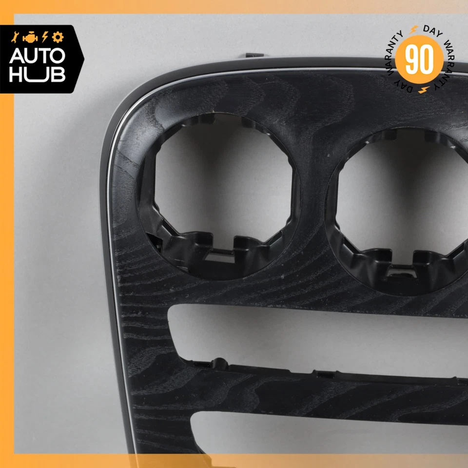 15-16 Mercedes W205 C350e C300 C400 consola central moldura madera de fresno negro OEM 82k Foto 4 de 4