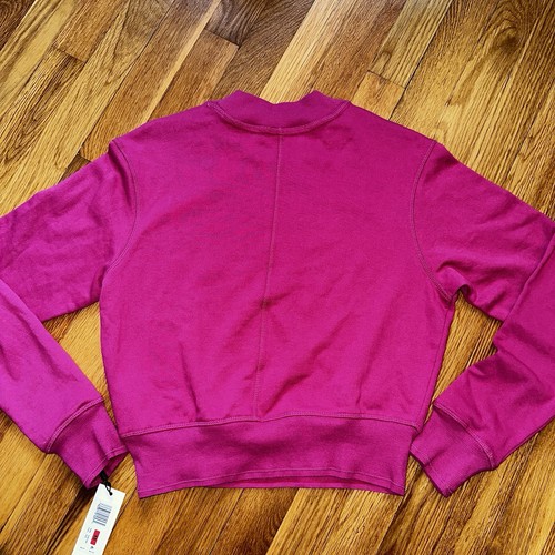 Calvin Klein Damen Hot Pink Cropped Rundhalsausschnitt Sweatshirt X-Small Neu mit Etikett - Bild 8 von 11
