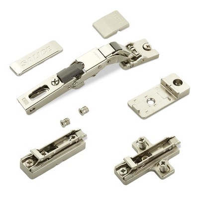 2x Salice Universalscharniere ab 8 mm dünne Türen Push Open Möbelscharniere