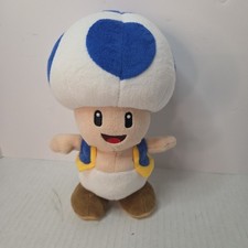 Little Buddy Super Mario All Star Collection BLUE TOAD 7 Plush