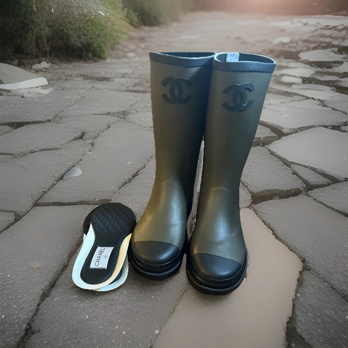 CHANEL Rubber Boots for Women for sale | eBay