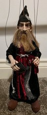 Czech Marionette Wizard Hand Crafted Puppet Made In Czech Republic Est 1991 Rare
