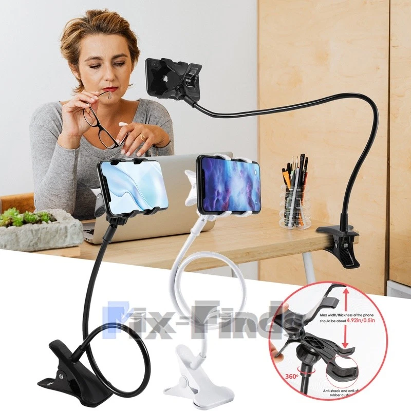 Soporte flexible perezoso soporte para teléfono móvil coche cama escritorio para iPhone Samsung Foto 2 de 4