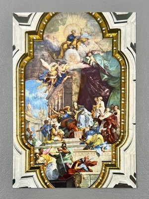 Vintage Rome Italy Basilica San Pietro In Vincoli Miracle Of Chains Postcard