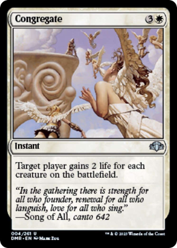 NM - Congregate DMR - 4 Dominaria Remastered