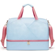 Duffle Bag for Travel, Gym Bag Weekender Bags with Shoe Compartment for Women...