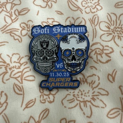 2025 Las Vegas Raiders vs Los Angeles Chargers Sofi Exclusive Game Day Pin 11/30