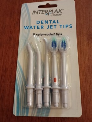 NEW Interplak by Conair Replacement Dental Color Coded Water Jet Tips
