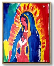 Original Art Ember of Faith 14x11 Contemporary Expressionist Painting