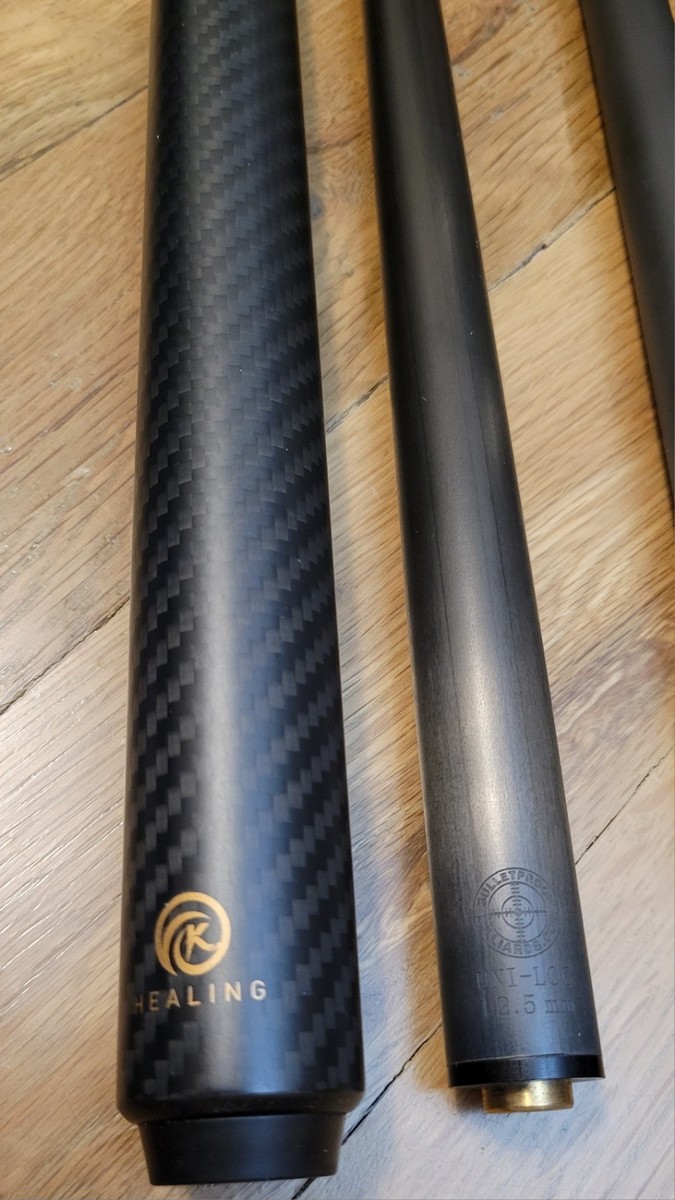 COMPLETE PACKAGE SET Carbon Fiber Low Deflection Pool Cue Stick