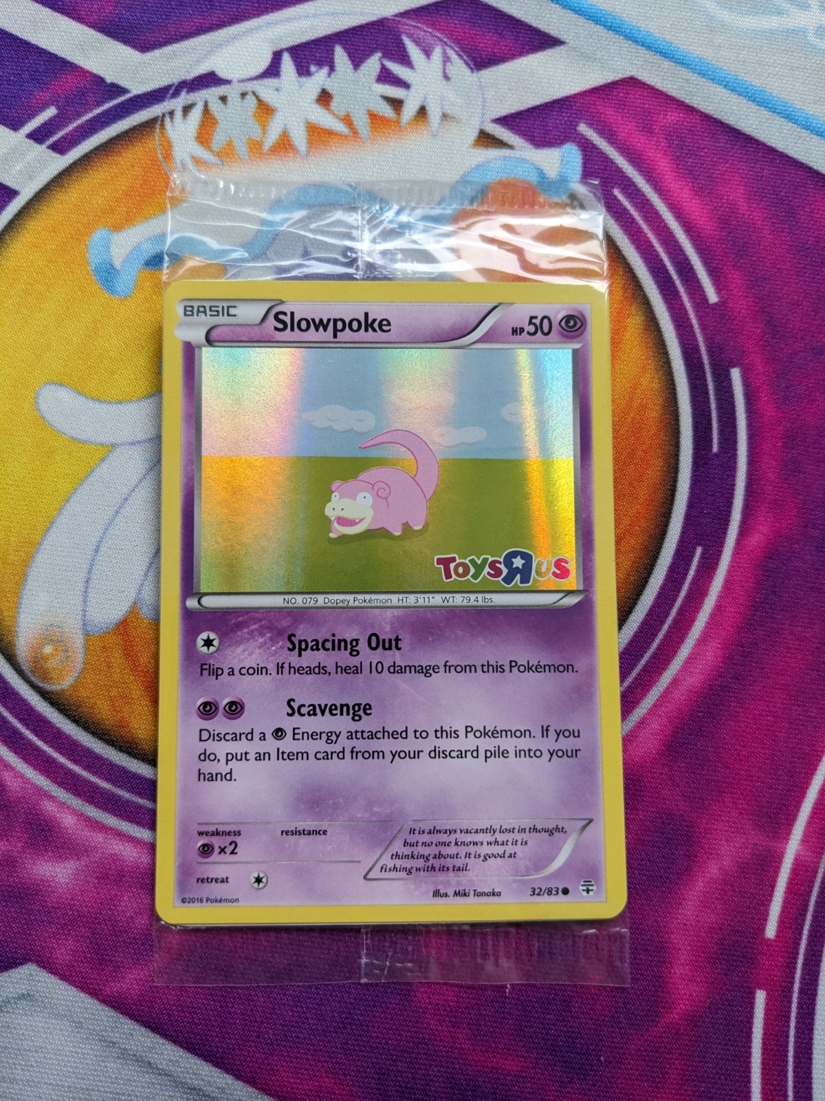 Slowpoke 32/83 Sealed Holo Promo Pokemon Card ToysRUs Generations Pokemon TCG NM