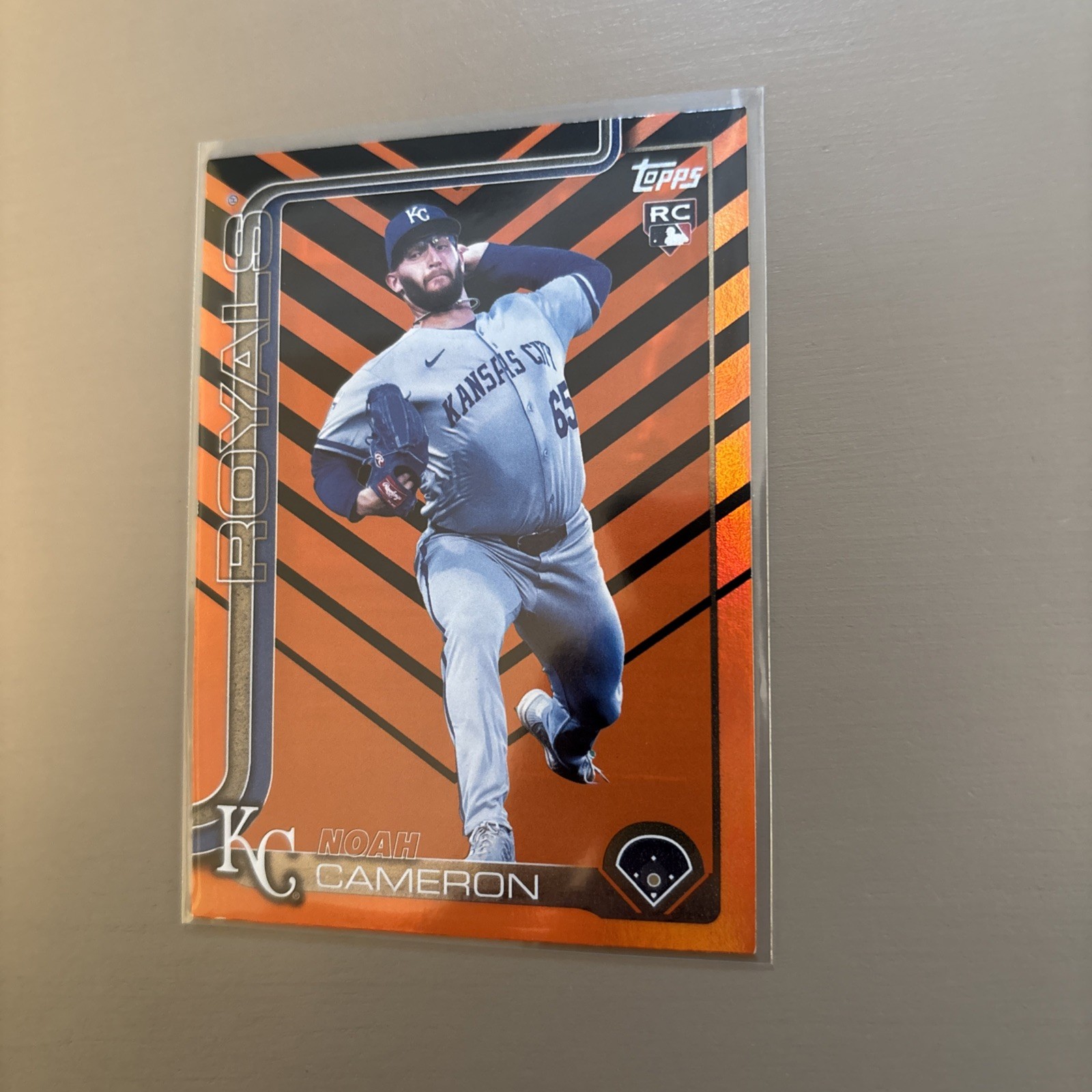 2025 Topps Update #US65 Noah Cameron Holiday Foil Rookie RC Royals