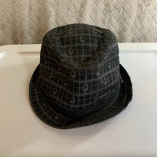 Fender Mens S/M Fedora Hat Dark Gray Ska Rockabilly Music
