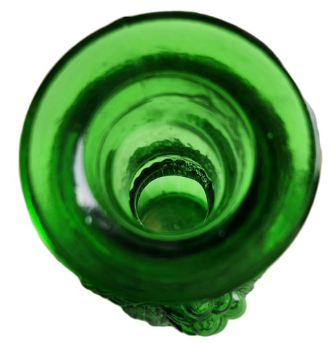 Vintage MCM Imperial Glass Co Kelly Green Grape #473 Decanter NO Stopper Vase - Picture 5 of 9