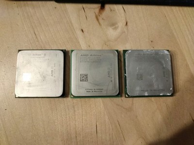 3x AMD CPUs: Athlon II X4 640 ADX640WFK42GM, Athlon 64 X2 5400B, Athlon 64 3500+