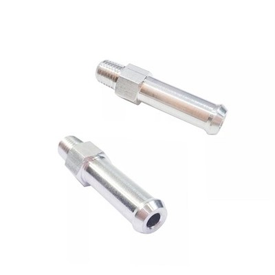 2PCS 1/16'' NPT Radiator Aluminum Overflow Nipple Barb Hose Fitting for Univer...