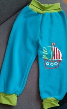 Pumphose ⭐️ Mitwachshose👖 Nabel-Bundhose 🌝 Gr. 104-116 🩵 Wollfleece👍NEU