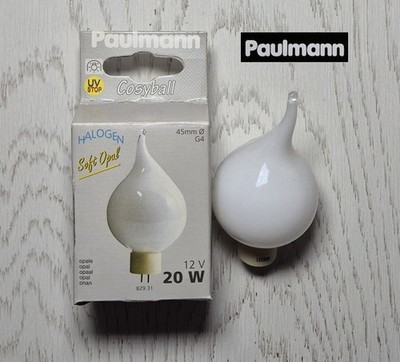 Paulmann G4 Soft Opal 20W 12V Halogen Lampe Birne Kerze 829.31 45mm Cosyball