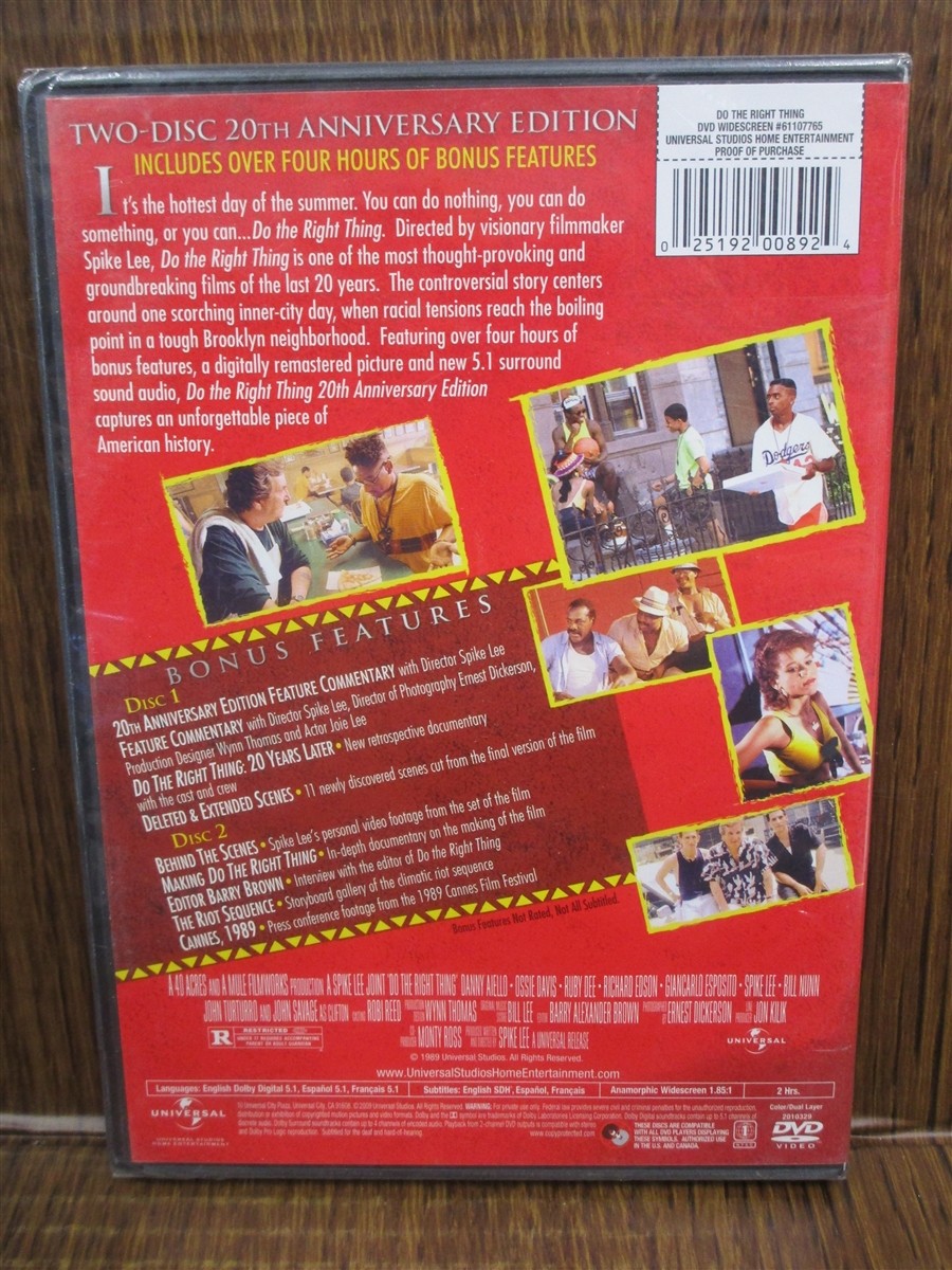 (未使用･未開封品)Burn Critical Review [DVD] DVD Do The Right Thing 20th Anniversary Edition Widescreen