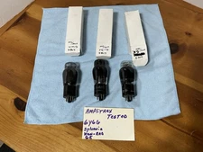 3 Black Glass 6Y6G Beam Power Tubes AMPLITREX TESTED Ken-Rad Sylvania GE