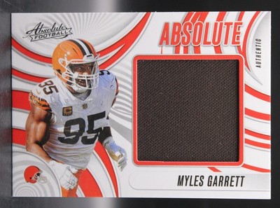 Panini Absolute 2025 Myles Garrett Browns Memorabilia AJ-MGT Football Card