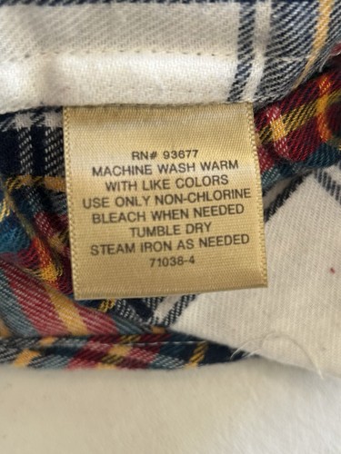 NWT Foundry Red & White Men’s Long Sleeve Plaid Flannel Shirt Big & Tall 5XL - Picture 6 of 8