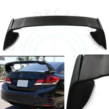 Black Rear Trunk Spoiler Wing Primed For 2012-2015 Honda Civic ABS 1.8L l4