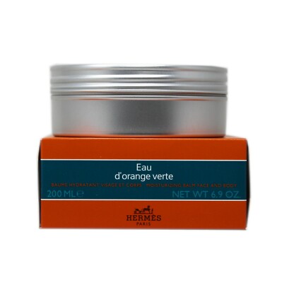 HERMES EAU D'ORANGE VERTE MOISTURIZING BALM FACE AND BODY 200 ML/6.9 OZ. NIB