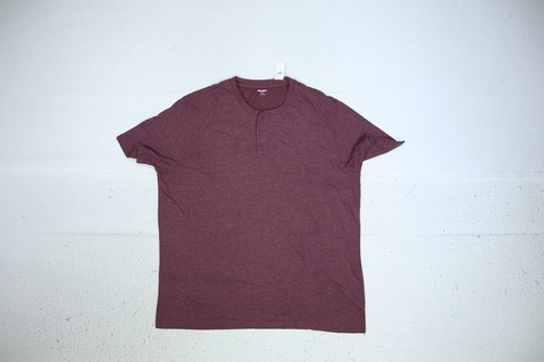 Old Navy Soft Washed Short Sleeve Henley T-Shirt Raising Arizona Red Mens 2XL - Picture 3 of 11