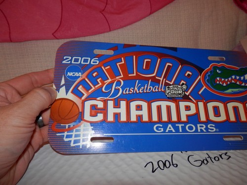 Florida Gators 2006 National Basketball Champs License Plate NCAA VTG NEW - Picture 5 of 6