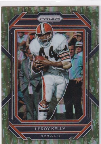 Panini Prizm 2022 Karte NFL Football No. 75 Leroy Kelly 13/15 Camo SP