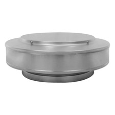 Aluminum 10 in. Round Vent Pipe Cap in Mill Finish Rooftop Venting Ventilation