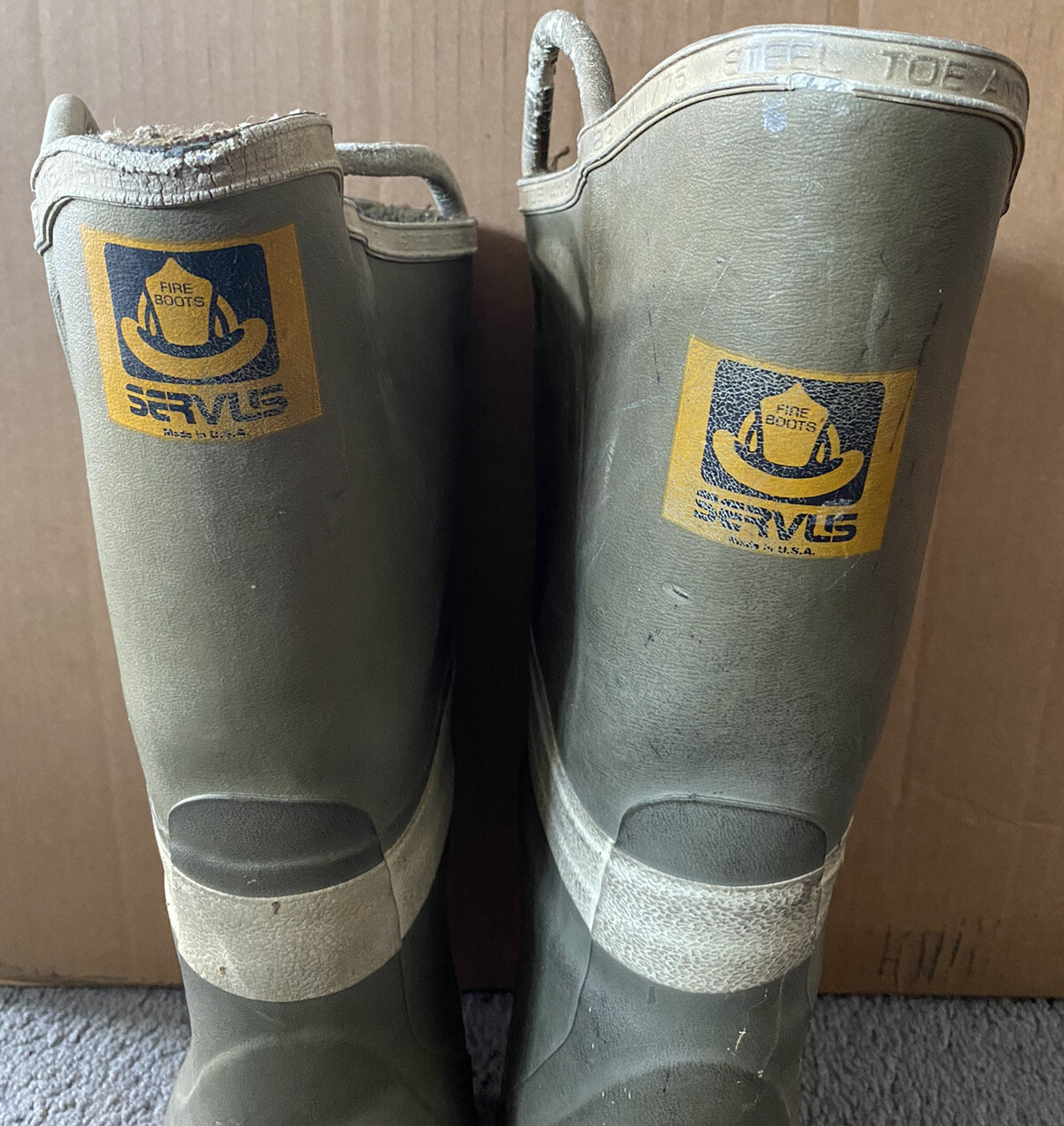 Servus Firefighter Steel Toe Fire Wide Boots Mens Size 8W Womens 9W