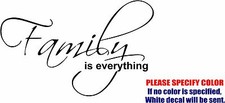 Family is Everything Decal Sticker JDM Funny Vinyl Car Window Bumper Laptop 12"