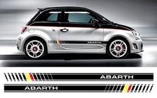 Fiat 500 Abarth Bi Couleur Personnalisé Côté Rayure Autocollant/Stickers
