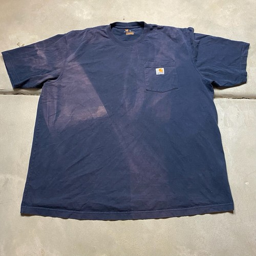 CARHARTT Original Fit Faded Distressed Pocket T Shirt XL Vintage Y2K