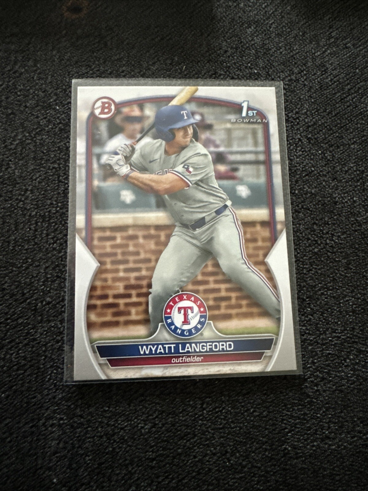 WYATT LANGFORD  RANGERS RC 1st card  2023 BOWMAN DRAFT #BD-106 1st Bowman