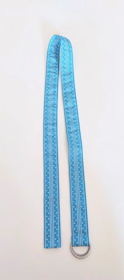 L.L. Cinturón Bean Mujer Poliéster D Anillo Azul Blanco Talla 12 Regular 46 in" De Colección Foto 3 de 4