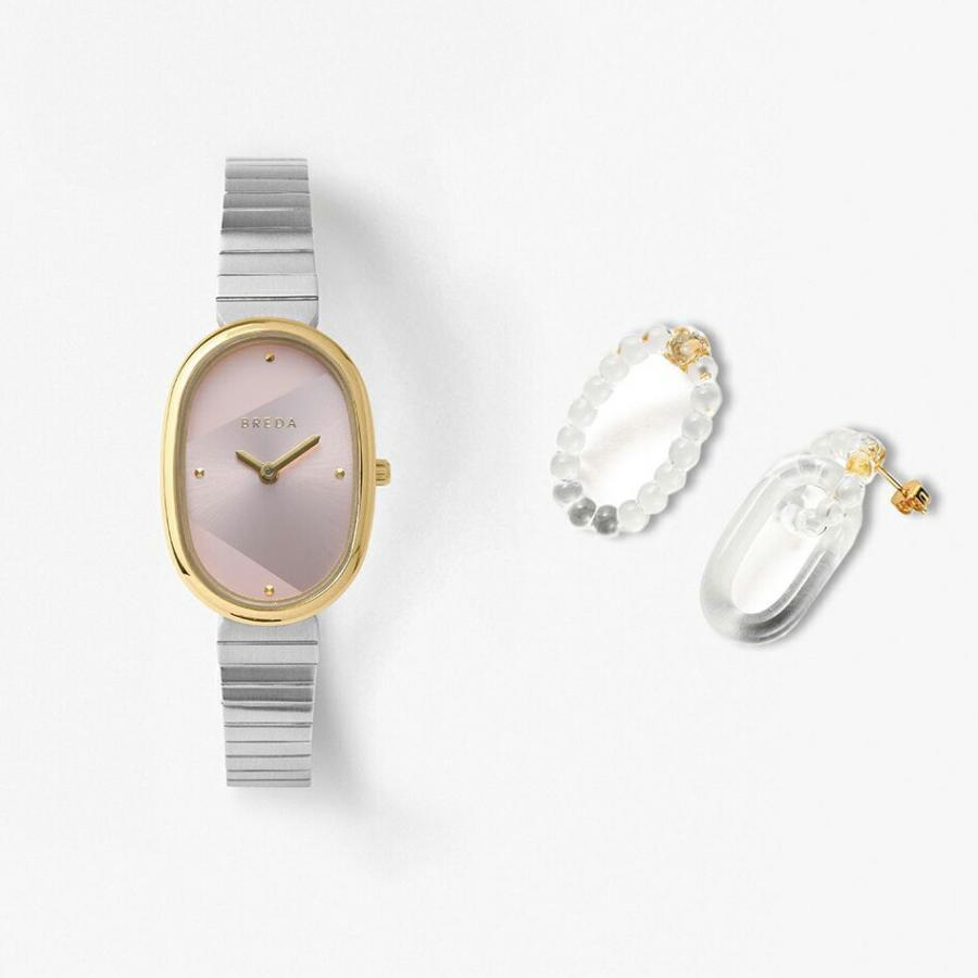 【ぽち】BREDA オーバル型 クォーツ腕時計 BREDA JANE Quartz Watch BREDA × HARIO collaboration limited model