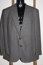Men's PENDLETON Brown Wool TWEED BLAZER Jacket SPORT COAT Elbow Patch 44 Long