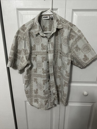 Vintage Gitano Men’s Short Sleeve Button Up Shirt w/ Pockets Size S - Picture 3 of 8