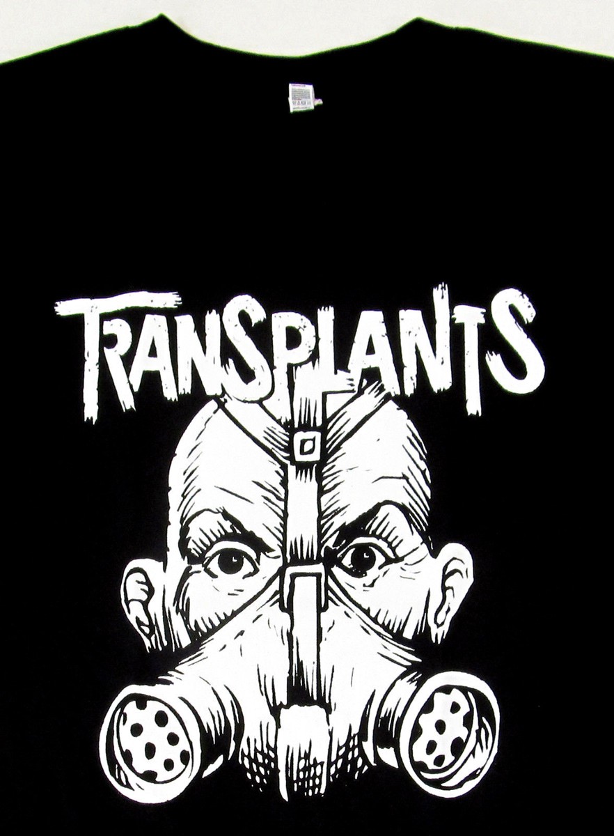 TRANSPLANTS Gas Mask T-shirt Punk Rock Tee Adult Men's Black New