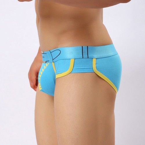 Men's Underwear Bulge Pouch Briefs Panties Print Soft Funny Naughty Boxer Briefs - Picture 65 of 72