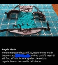marsupio neonato buzzidil XL multicolore