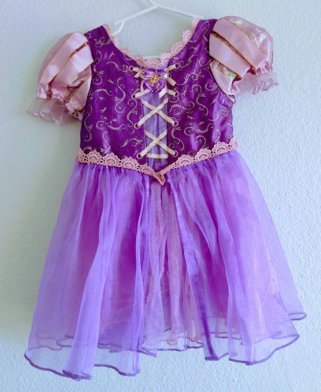 👸 Disney Princess Rapunzel DressUp Costume, size 2T Gem